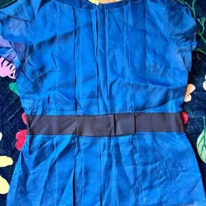 Etcetera Vibrant Blue Silk Top